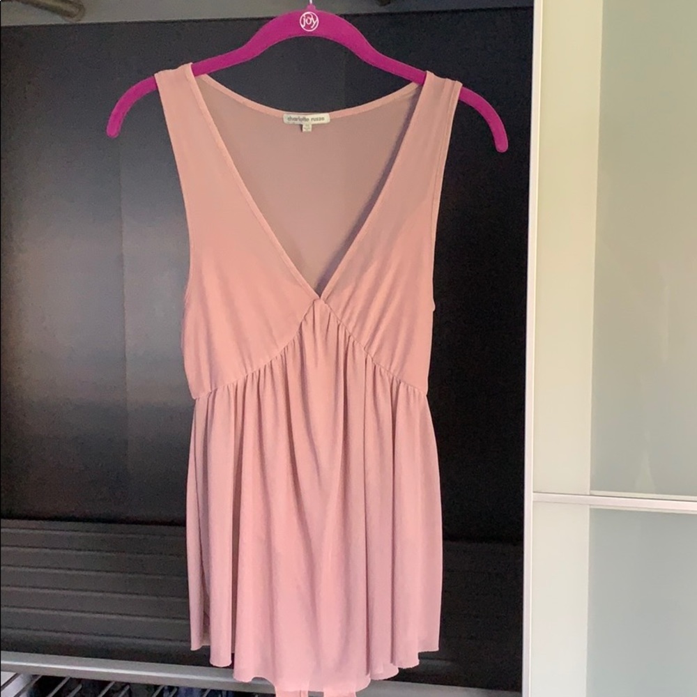 Pink-beige body suit